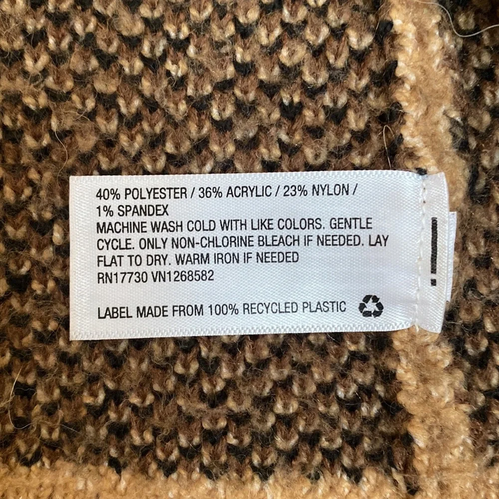 Isabel Maternity Leopard Animal Print Crewneck Pullover Sweater Size Extra Small